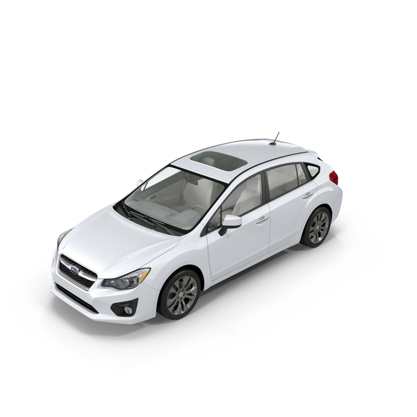 Hatchback: White Subaru Impreza PNG & PSD Images Hatchback: White Subaru Impreza PNG & PSD Images