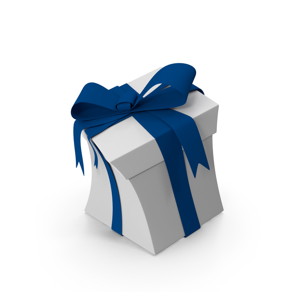 Gift: White Toon Christmas Box With Ribbon PNG & PSD Images Gift: White Toon Christmas Box With Ribbon PNG & PSD Images