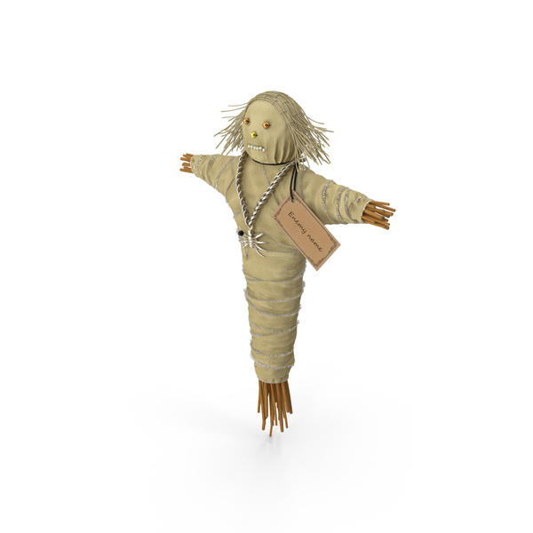 White Traditional Voodoo Doll PNG & PSD Images