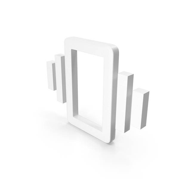 Symbols: White Vibration Icon PNG & PSD Images
