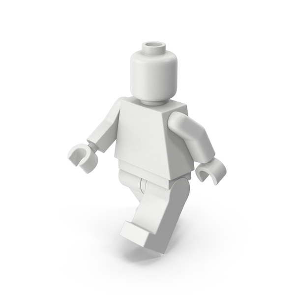 People: White Walking Lego Man PNG & PSD Images