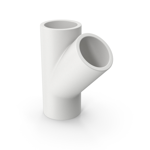 Plumbing: White Water Plastic Tee Pipe PNG & PSD Images
