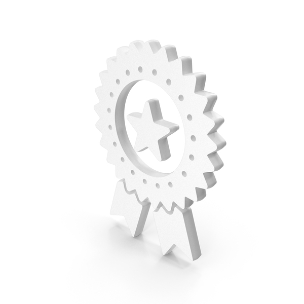 Symbols: White Winners Badge Icon PNG & PSD Images