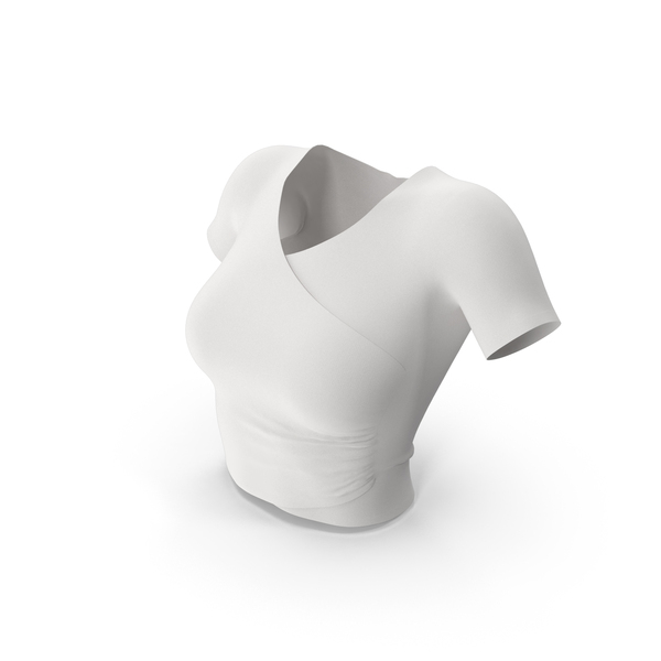 Clothing: White Women Crop T Shirts PNG & PSD Images