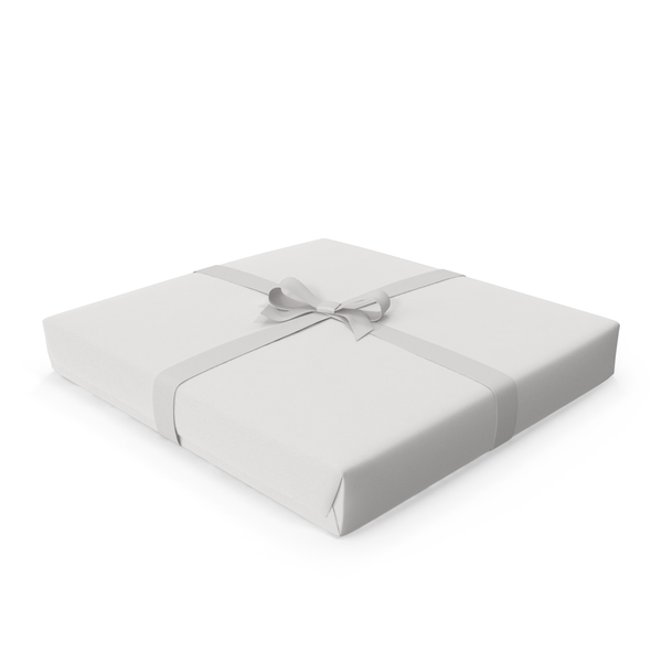 Gift: White Wrapping Gifts Box PNG & PSD Images