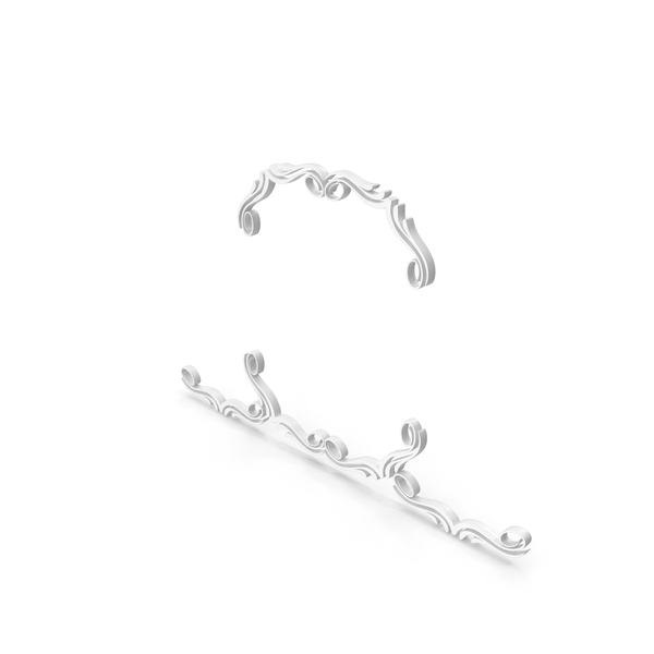 General Decor: White Wreaths Frame PNG & PSD Images