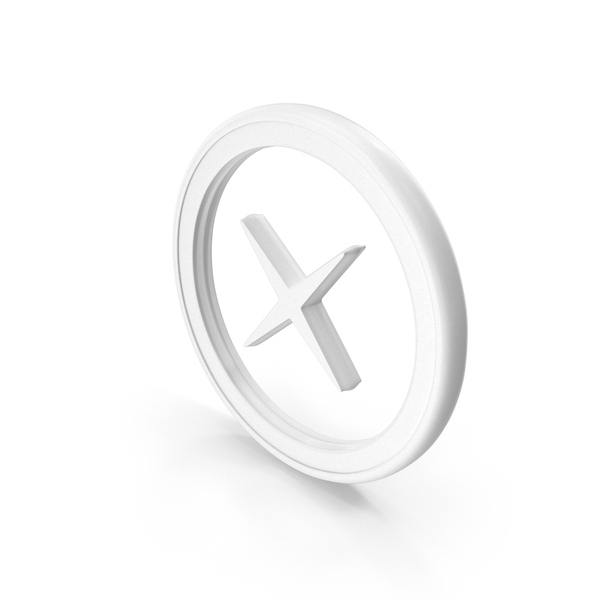 Symbols: White Wrong Cross Mark Circular Symbol PNG & PSD Images