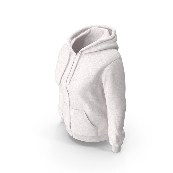 White Zipper Hooded Female Sweatshirt With Pockets PNG & PSD Images White Zipper Hooded Female Sweatshirt With Pockets PNG & PSD Images