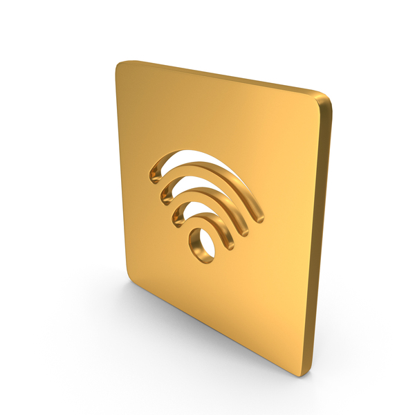 Wi Fi Symbol Gold PNG & PSD Images