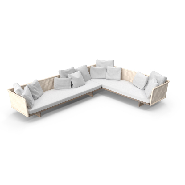 Sectional: Wicker Leather Sofa PNG & PSD Images Sectional: Wicker Leather Sofa PNG & PSD Images