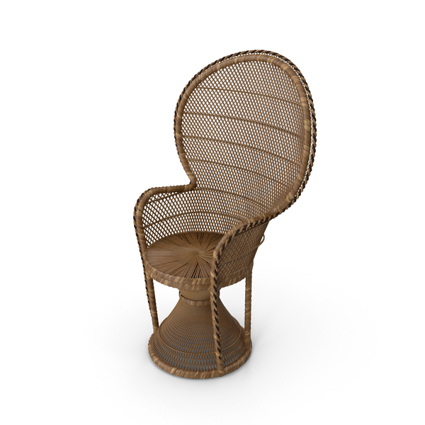 Outdoor: Wicker Peacock Chair PNG & PSD Images