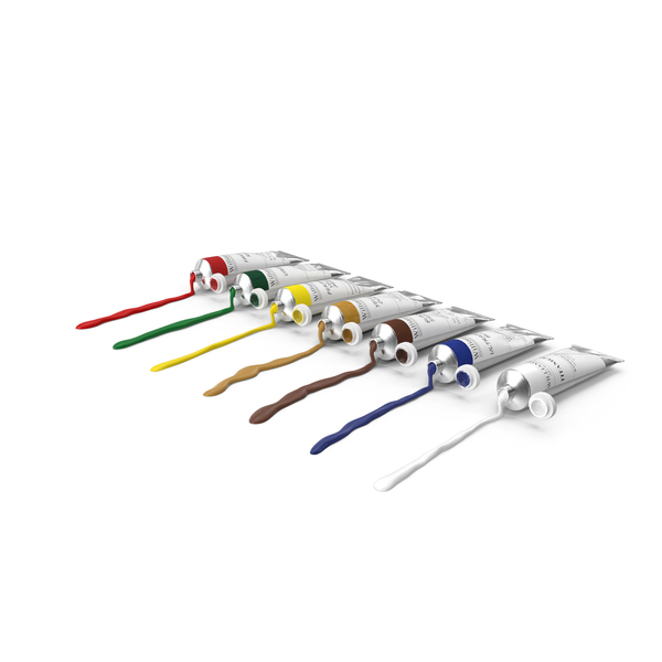 Tube: Williamsburg Row of Squeezed Oil Paint Tubes PNG & PSD Images Tube: Williamsburg Row of Squeezed Oil Paint Tubes PNG & PSD Images