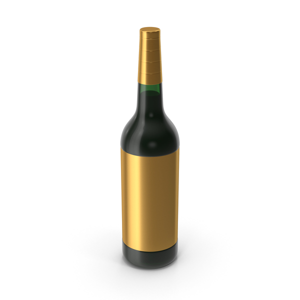 Wine Bottle Gold PNG & PSD Images Wine Bottle Gold PNG & PSD Images