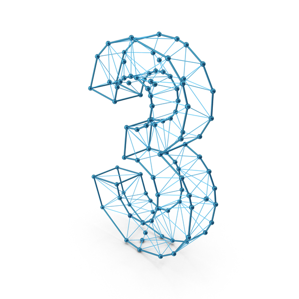 Wire alphabet number 3 PNG & PSD Images Wire alphabet number 3 PNG & PSD Images