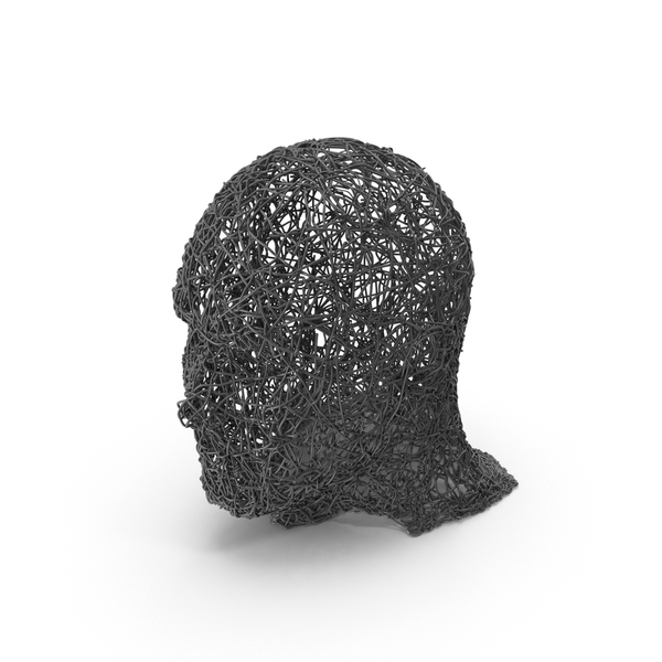 Abstract: Wire Head Sculpture PNG & PSD Images Abstract: Wire Head Sculpture PNG & PSD Images