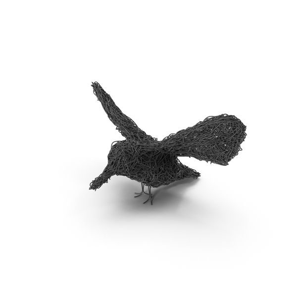 Statue: Wire Sculpture Bird PNG & PSD Images