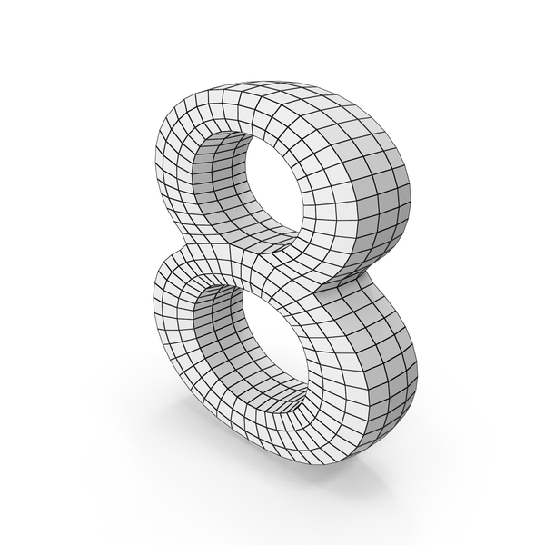 Wireframe Number 8 PNG & PSD Images Wireframe Number 8 PNG & PSD Images