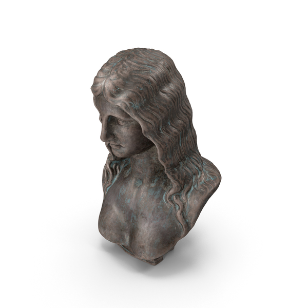Statue: Woman Bronze Outdoor Bust PNG & PSD Images Statue: Woman Bronze Outdoor Bust PNG & PSD Images
