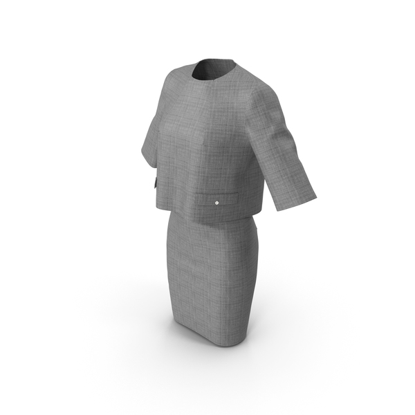Women's Business Suit: Woman Formal Dress Gray PNG & PSD Images