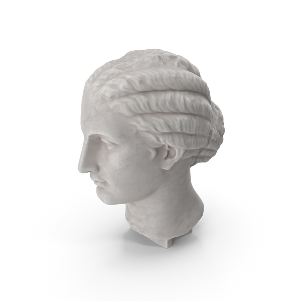 Bust: Woman Head Statue PNG & PSD Images