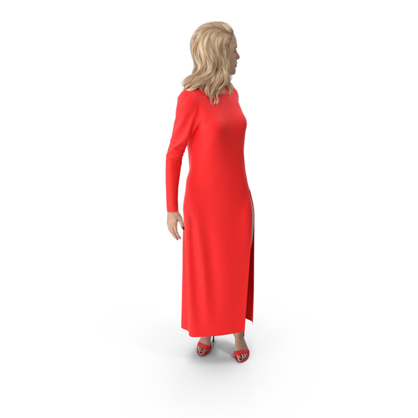 Woman In Red Dress Turns PNG & PSD Images Woman In Red Dress Turns PNG & PSD Images