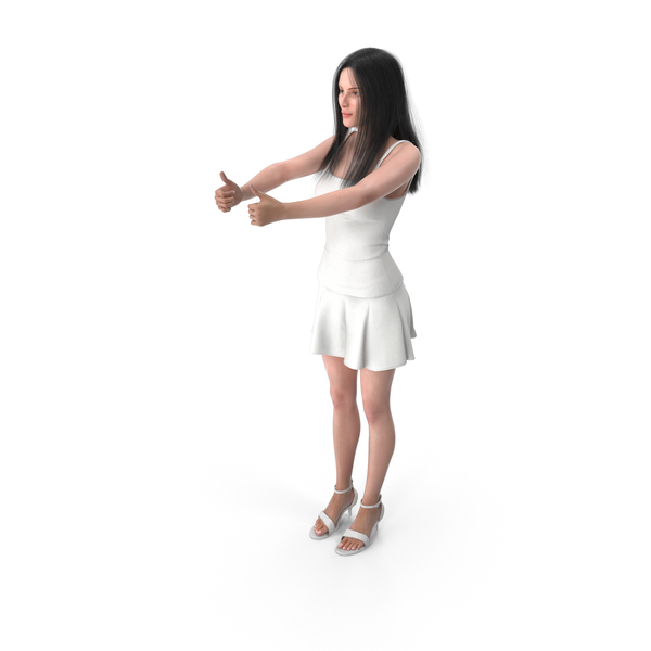 Woman Shows Double Good Gesture PNG & PSD Images Woman Shows Double Good Gesture PNG & PSD Images