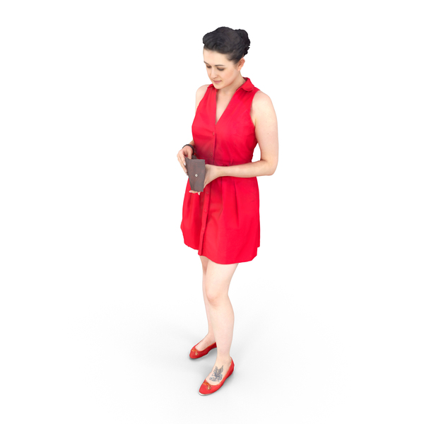 Woman Standing with Wallet PNG & PSD Images Woman Standing with Wallet PNG & PSD Images