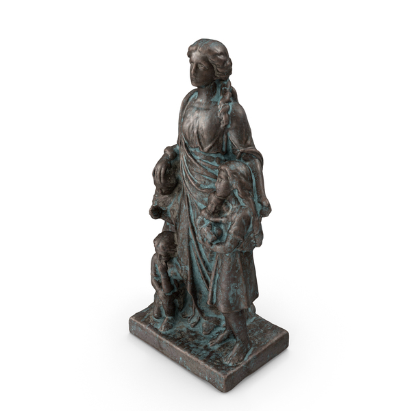 Woman with Kids Bronze Outdoor Statue PNG & PSD Images Woman with Kids Bronze Outdoor Statue PNG & PSD Images
