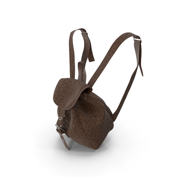 Women's Backpack Brown PNG & PSD Images