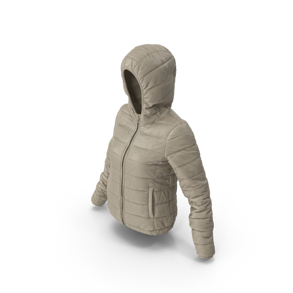 Women's Down Jacket Beige PNG & PSD Images Women's Down Jacket Beige PNG & PSD Images