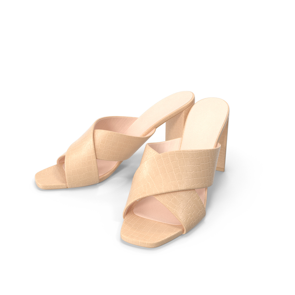 High Heels: Women's Shoes Mules Beige Crocodile Leather PNG & PSD Images High Heels: Women's Shoes Mules Beige Crocodile Leather PNG & PSD Images