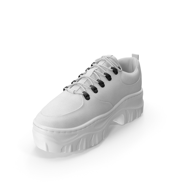 High Top Sneakers: Women's Sneaker White PNG & PSD Images