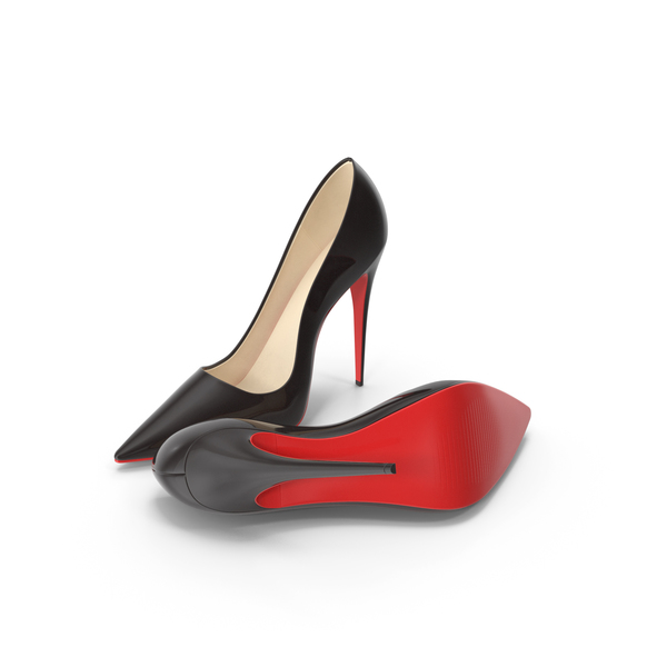 High Heels: Womens Black Patent Leather Shoes PNG & PSD Images