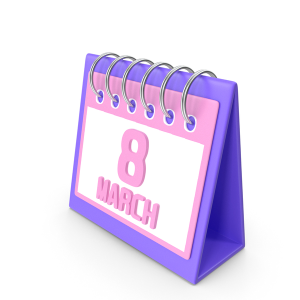 Womens Day March 8 Calendar Icon PNG & PSD Images
