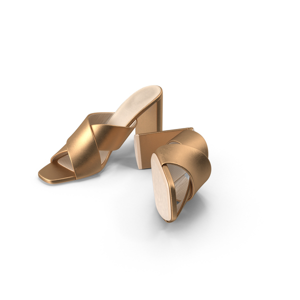 Women's: Womens Shoes Mules Gilding Leather PNG & PSD Images Women's: Womens Shoes Mules Gilding Leather PNG & PSD Images