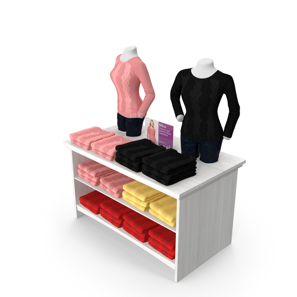Clothes Stand: Womens Sweater Display PNG & PSD Images