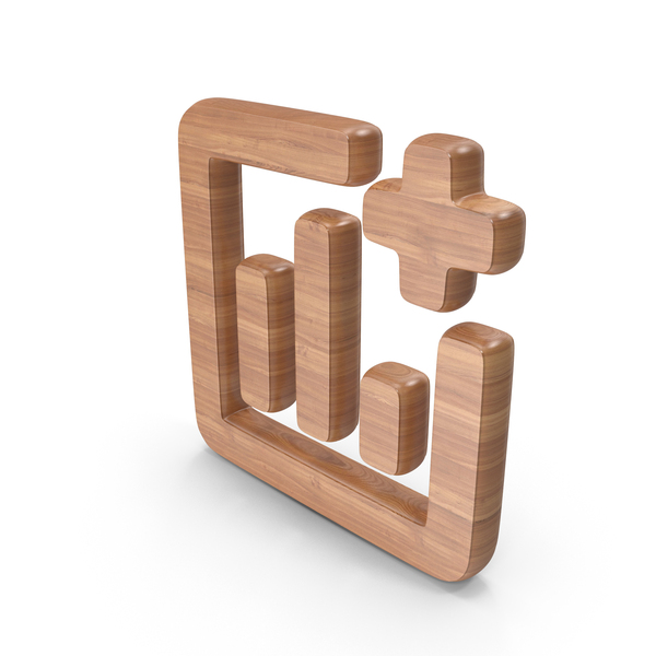 Symbols: Wood Add Bar Graph Symbol PNG & PSD Images