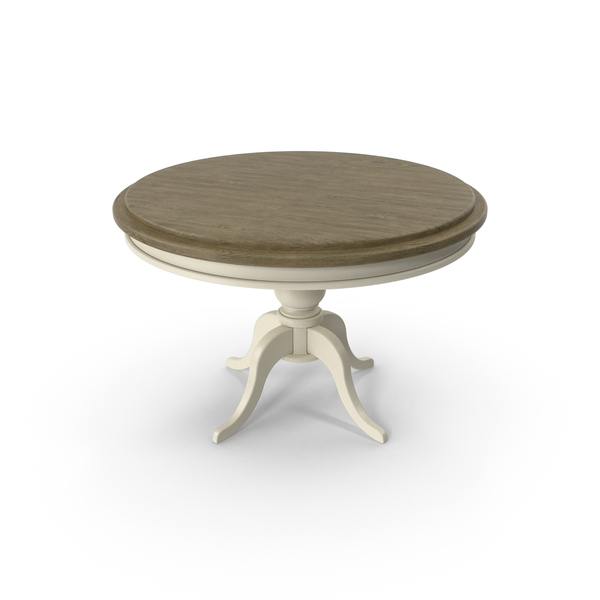 Wood and White Paint Round Table PNG & PSD Images Wood and White Paint Round Table PNG & PSD Images