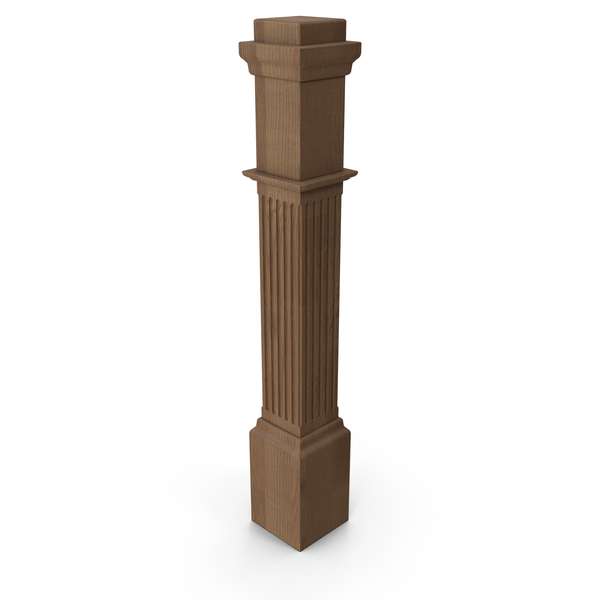 Balustrade: Wood Baluster PNG & PSD Images