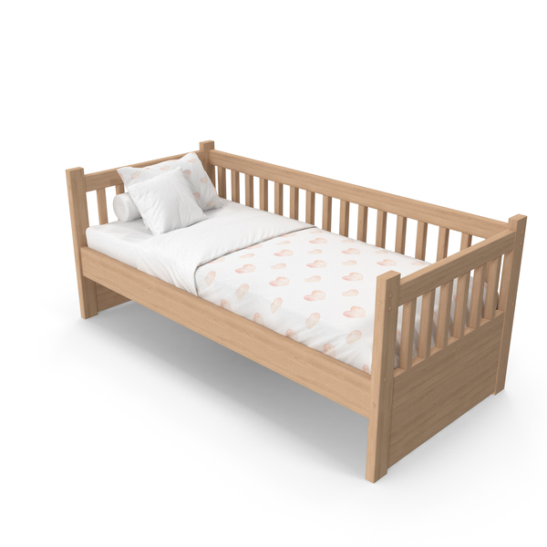Childrens: Wood Bed PNG & PSD Images