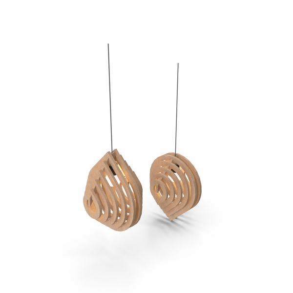 Hanging: Wood Blob Parametric Lamp PNG & PSD Images Hanging: Wood Blob Parametric Lamp PNG & PSD Images