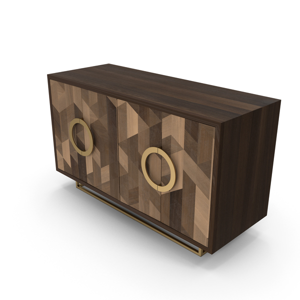 Table: Wood Console With Gold Handles PNG & PSD Images Table: Wood Console With Gold Handles PNG & PSD Images