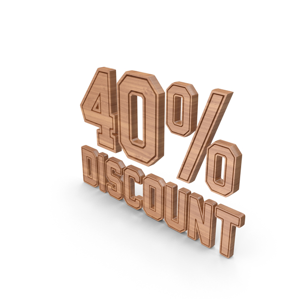 Symbols: Wood Discount 40 Percent Symbol PNG & PSD Images Symbols: Wood Discount 40 Percent Symbol PNG & PSD Images