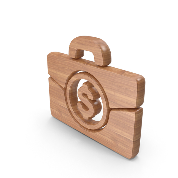 Symbols: Wood Dollar Suitcase Symbol PNG & PSD Images