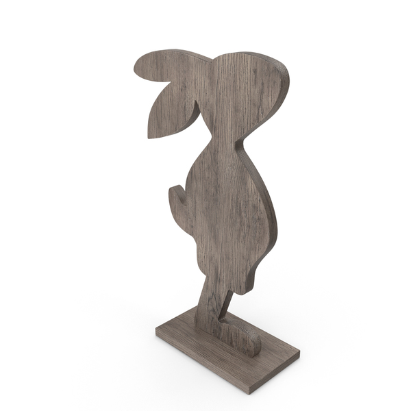 Home Decor: Wood Easter Rabbit Decoration PNG & PSD Images Home Decor: Wood Easter Rabbit Decoration PNG & PSD Images