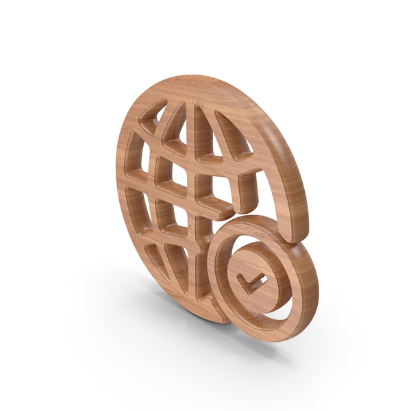 Symbols: Wood Globe Check Symbol PNG & PSD Images