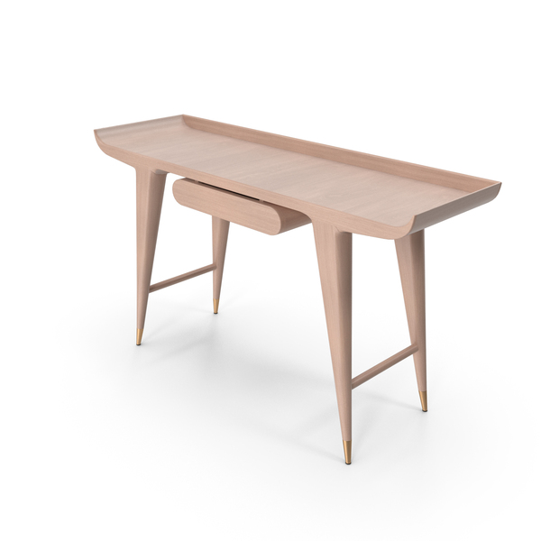 Desk: Wood Mid Century Working Table PNG & PSD Images
