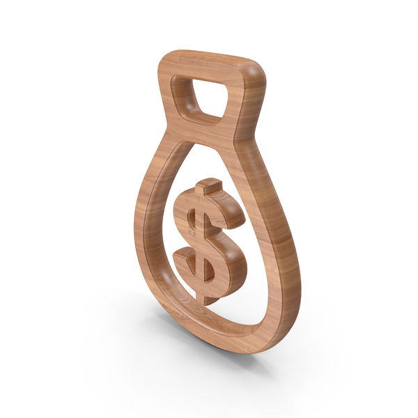 Symbols: Wood Money Bag Dollar Currency Symbol PNG & PSD Images