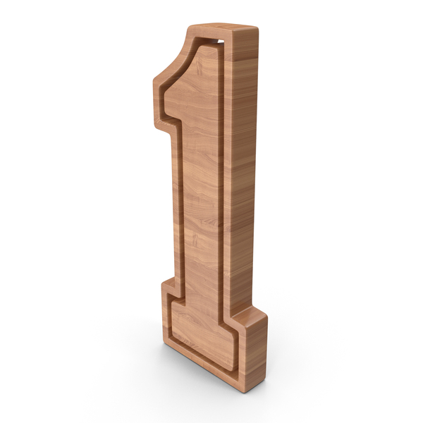 Wood Number 1 PNG & PSD Images