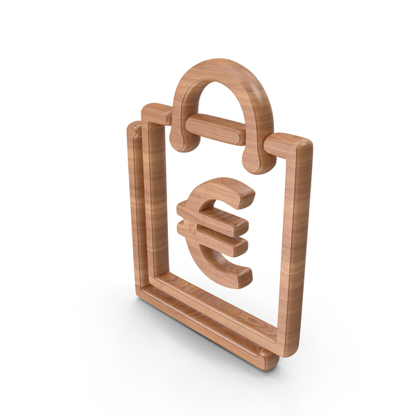 Symbols: Wood Shopping Bag With Euro Symbol PNG & PSD Images Symbols: Wood Shopping Bag With Euro Symbol PNG & PSD Images